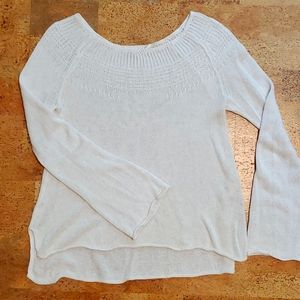 Anthro linen-cotton sweater